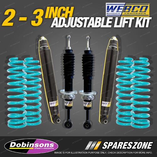 2-3 Inch Adjustable Lift Kit Dobinsons Coil for Toyota Fortuner GUN156 15-ON