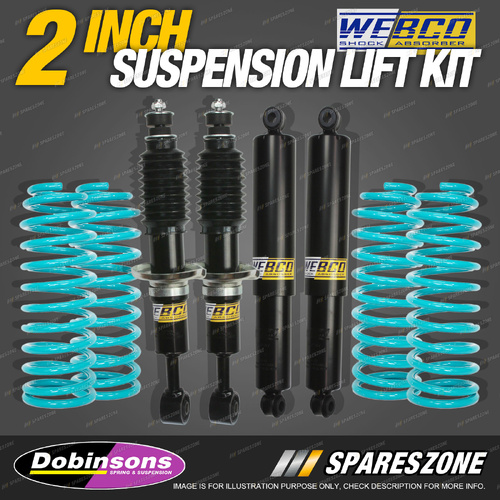 2" 50mm Foam Cell Lift Kit Webco Shocks Dobinsons Coils for LDV D90 Wagon 17-on