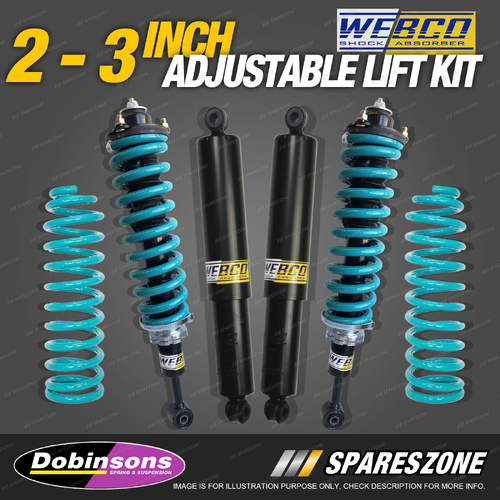 2 - 3 Inch Adjustable Lift kit Assembly Dobinsons Coil for Holden Colorado 7 RG