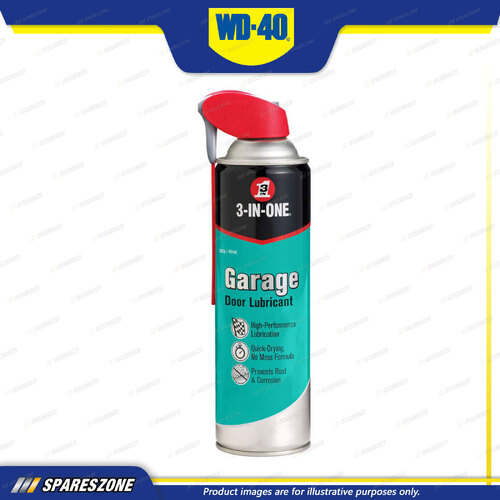 WD-40 3 In 1 Garage Door Lubricant 300 Gram Smart Straw Fast Drying