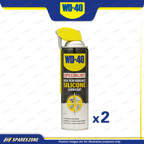 2 x WD-40 Specialist High Performance Silicone Lubricants 300 Gram/451ML