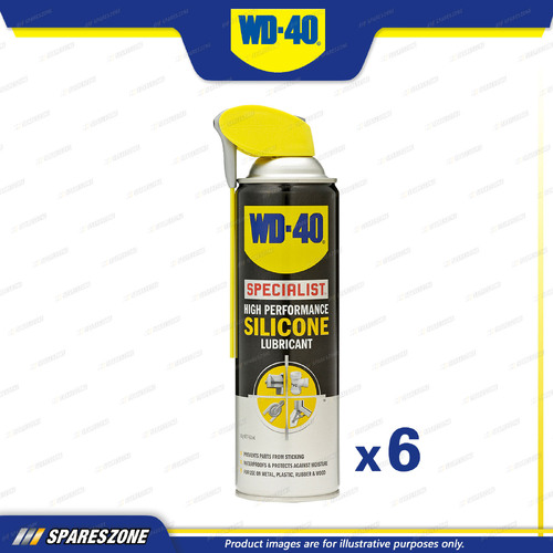 6 x WD-40 Specialist High Performance Silicone Lubricants 300 Gram/451ML