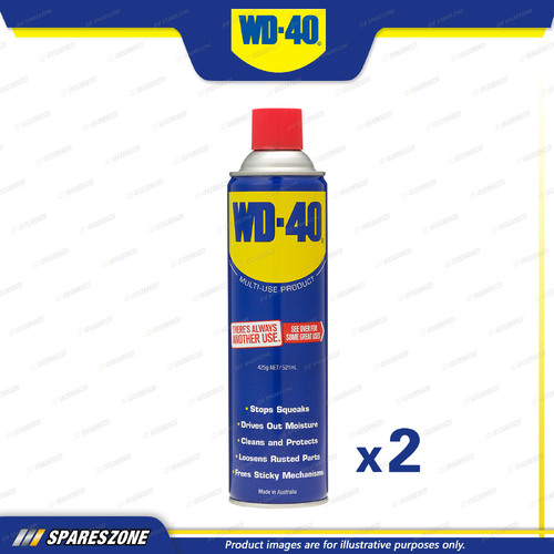 2 x WD-40 Lubricant Cleaners Protection Multi-Use Bulk Containers 425 Gram