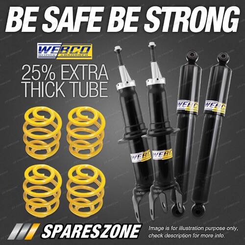 F+R Webco Shock Absorbers Lowered King Spring for Ford Territory SX SY 2WD 07-11