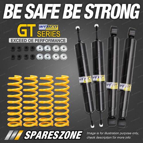 Front Rear Webco Shock Absorbers Raised Springs for Nissan Patrol GQ Y60 GU Y61