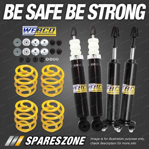 Front Rear Webco Shocks Super Low King Spring for Ford Fairlane LTD Landau ZK ZL