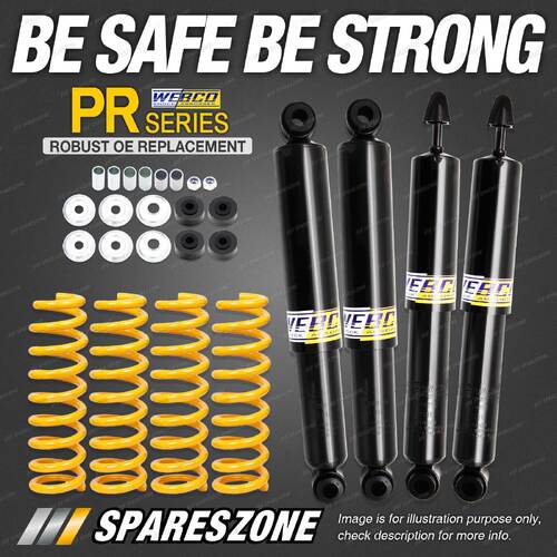 Front Rear Webco Shock Absorbers Raised King Springs for Suzuki Jimny JA33 SN413