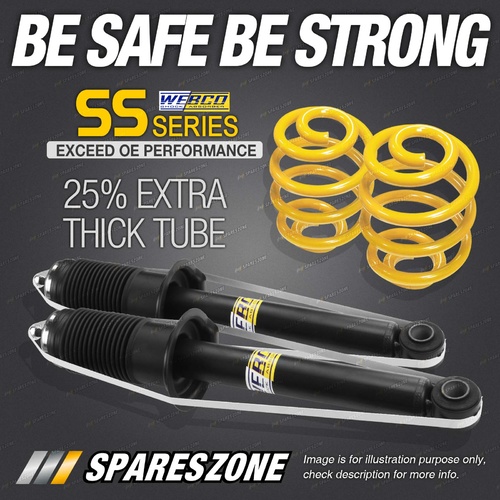 Rear Webco Shock Absorbers Lowered King Springs for MITSUBISHI VERADA KL Sedan