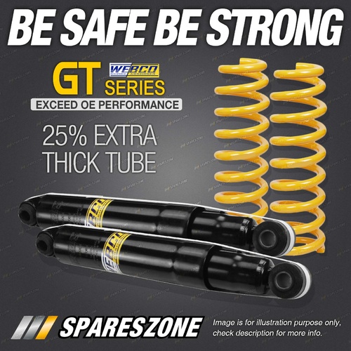 Rear Webco HD Shock Absorbers Raised King Springs for NISSAN PATROL GQ GU T/BACK