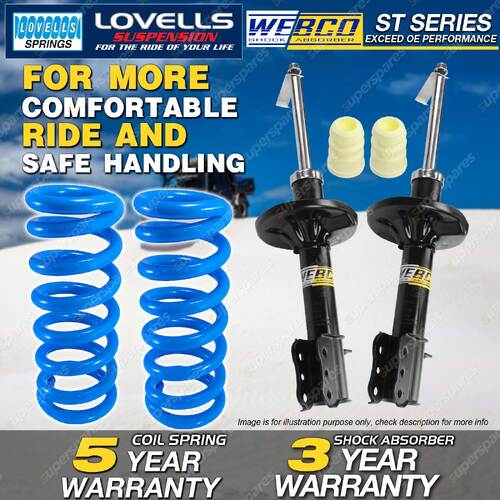 Rear Webco Shock Absorbers Lovells STD Springs for EUNOS 800M Sedan 94-96