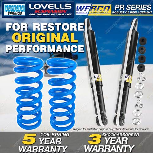 Rear Webco Shock Absorbers Lovells STD Spring for FORD ESCAPE BA ZA ZB 4WD Wagon