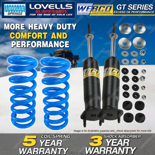 Front Webco HD Shock Absorbers STD Springs for FORD FAIRLANE LTD LANDAU ZK ZL