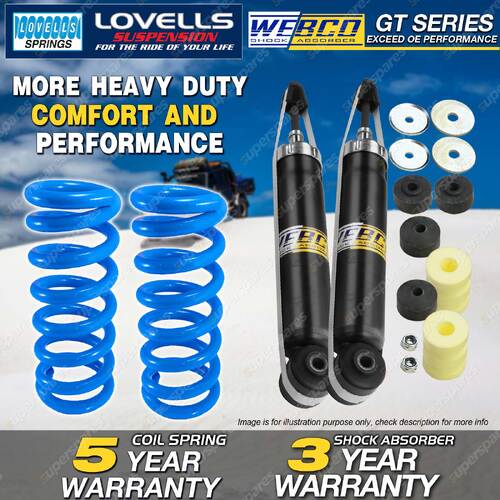 Rear Webco HD Shock Absorbers STD Springs for FORD FAIRLANE LTD LANDAU ZK ZL