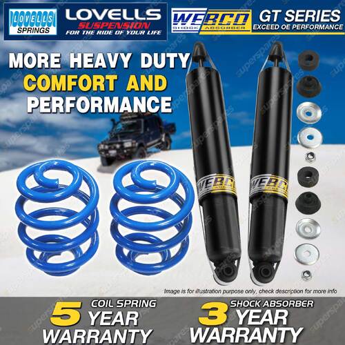 Rear Webco Shock Absorbers Sport Low Springs for HOLDEN Commodore VN VP VR VS