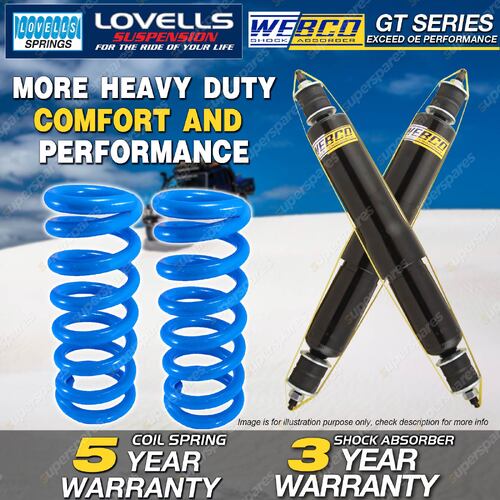 Front Webco Shock Absorbers Lovells STD Spring for LAND ROVER Discovery JG Wagon