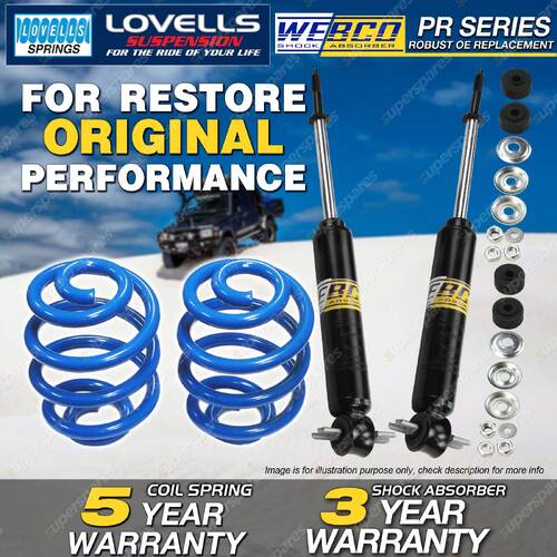 Front Webco Shock Absorbers Sport Low Springs for MITSUBISHI Triton MK Ute 2WD