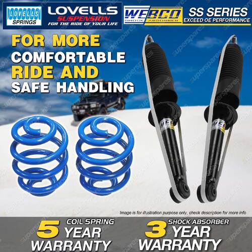 Rear Webco Shock Absorbers Lovells Sport Low Spring for MITSUBISHI Lancer CC GSR