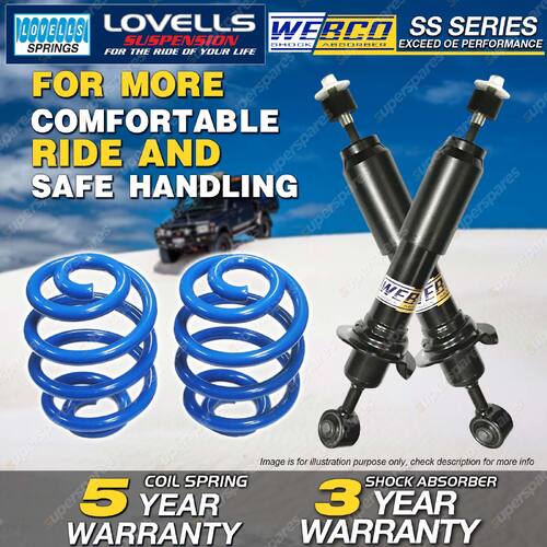 Rear Webco Shock Absorbers Sport Low Springs for MITSUBISHI Lancer CJ Ralliart