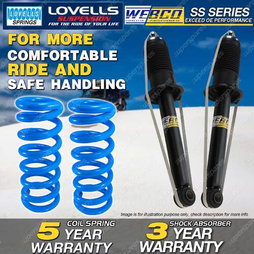 Rear Webco Shock Absorbers Raised Springs for MITSUBISHI Magna TH Sports Sedan