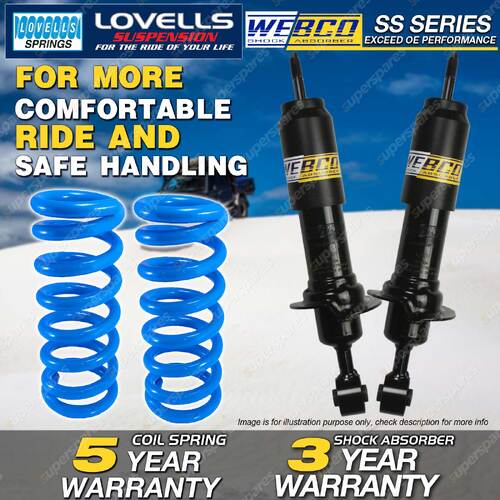 Front Webco Shock Absorbers HD Raised Springs for NISSAN Pathfinder R51 05-ON