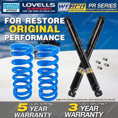 Rear Webco Shock Absorbers HD Raised Springs for NISSAN Pathfinder WD21 4 door