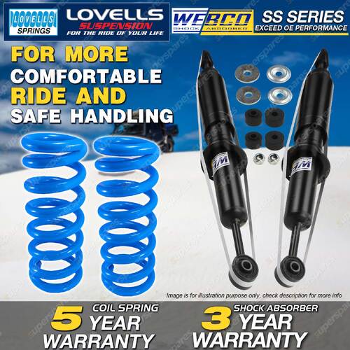 Front Webco Shock Absorbers HD Raised Springs for Hilux SR5 GGN25R KUN26R 6 Cyl