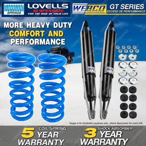 Front Webco Shock Absorbers HD Raised Springs for TOYOTA Landcruiser FJ HDJ80