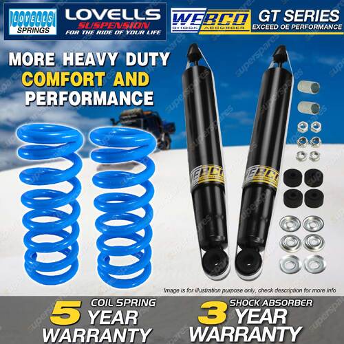 Rear Webco Shock Absorbers HD Raised Springs for TOYOTA 4 Runner LN/RN130 Wagon