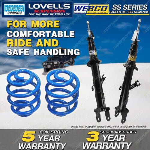 Front Webco Shock Absorbers Sport Low Springs for FORD TERRITORY SX SY 2WD 04-07