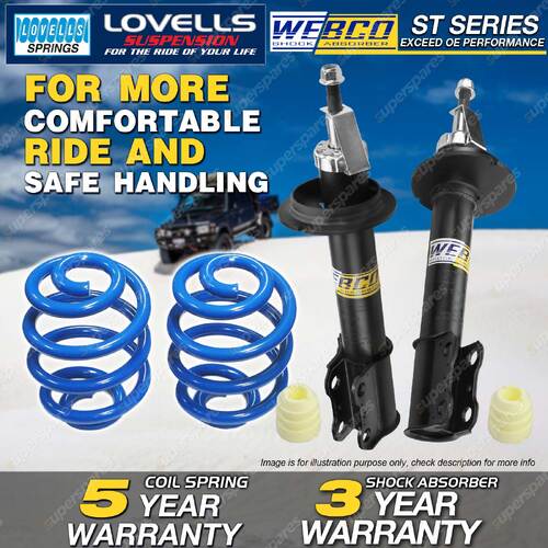 Front Webco Shock Absorbers Sport Low Spring for LEXUS ES300 VXV10 VCV11 92-95