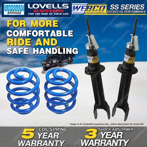 Front Webco Shock Absorbers Sport Low Springs for Falcon BF II XR6 XR8 GT GTP