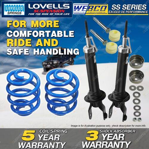 Rear Webco Shock Absorbers Sport Low Springs for FORD Falcon AU Sedan w/IRS