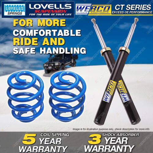 Rear Webco Shock Absorbers Lovells Sport Low Springs for Ford Focus LW LZ 11-19