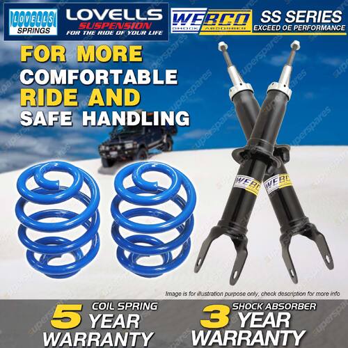 Front Webco Shock Absorbers Lovells Sport Low Springs for Honda Accord CB7 90-93