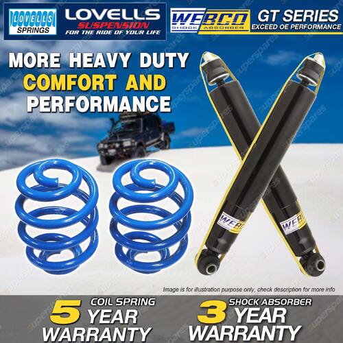 Rear Webco Shock Absorbers Lovells Sport Low Springs for Volvo 940 1990-1996