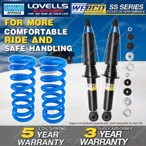 Front Webco Shock Absorbers Lovells Raised Springs for Mazda BT-50 2020-On