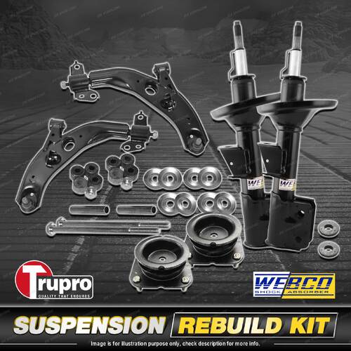 Front Shock Mount Control Arm Sway Bar Link Kit for Mazda 626 GD 2.2L 87-91