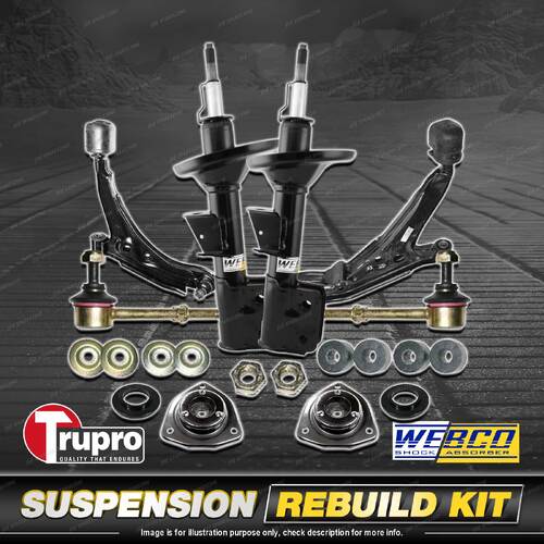 Front Shock Mount Control Arm Sway Bar Link Kit for Nissan Pulsar N14 1990-1995