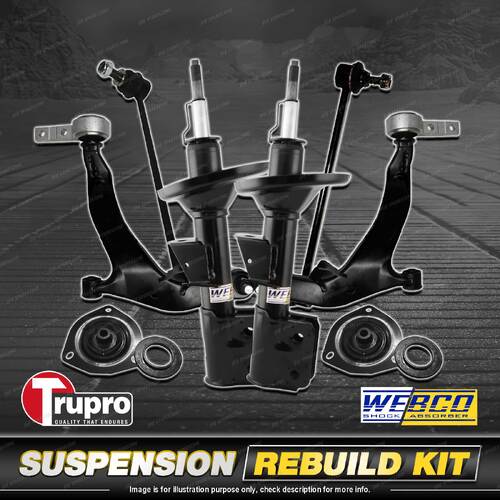 Front Shock Mount Control Arm Sway Bar Link Kit for Nissan Murano Z50 3.5L 05-09