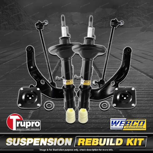 Front Shock Mount Control Arm Sway Bar Link Kit for Mazda 323 BJ 2.0 1998-2003