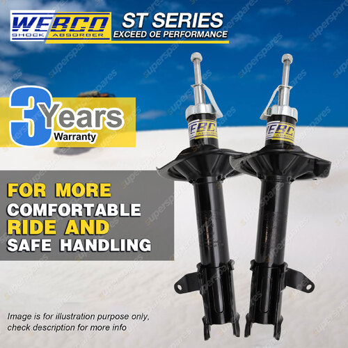 Pair Rear Webco Pro Strut Shock Absorbers for FORD LASER METEOR KQ 01-02