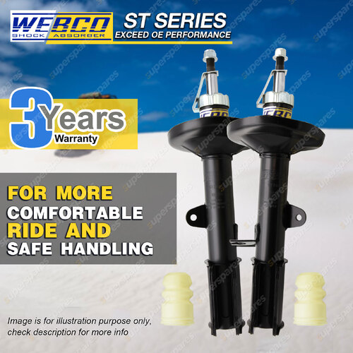 Pair Rear Webco Pro Strut Shock Absorbers for HOLDEN NOVA LE LF all models 89-94