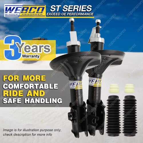 Front Webco Pro Shock Absorbers for MITSUBISHI VERADA KE KF KH V6 Sedan S/Wagon