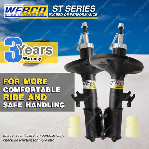 Pair Front Webco Pro Strut Shock Absorbers for TOYOTA VIENTA VCV10 6 cyl 95-97