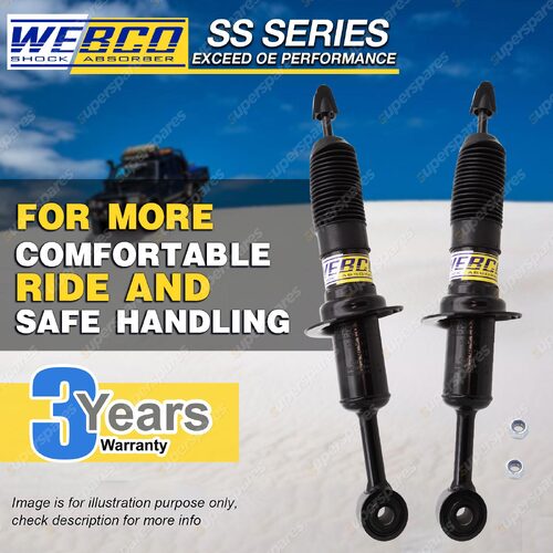 Pair Front Webco Pro Shock Absorbers for FORD RANGER PX 2.5 3.0 4WD I II 11-18