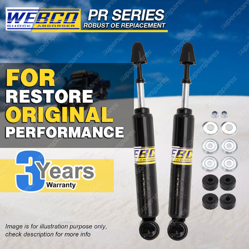 Pair Front Webco Pro Shock Absorbers for GREAT WV200 Single Cab Diesel Ute 09-on