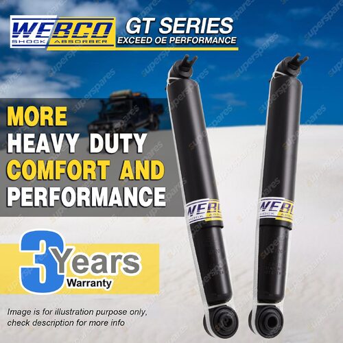 Rear Webco HD Shock Absorbers for JEEP WRANGLER JK 4.0 2 door Hardtop Soft Top