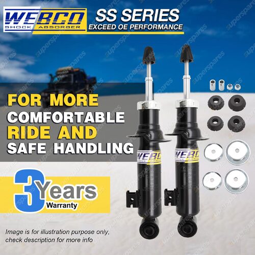 Front Webco Shock Absorbers for MITSUBISHI CHALLENGER 4WD PB 2.5 Turbo Diesel