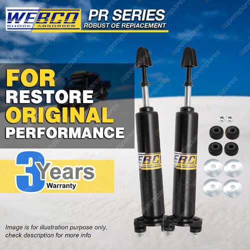 Pair Front Webco Pro Shock Absorbers for NISSAN XFN UTE DX ST 4.1 Ute 88-92