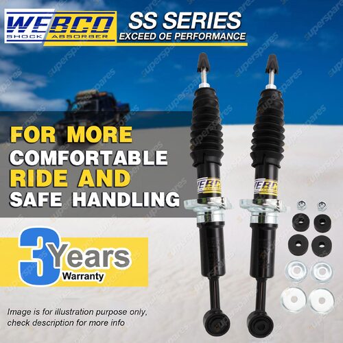 Pair Front Webco Pro Shock Absorbers for TOYOTA PRADO 120 150 series S/Wagon 4WD